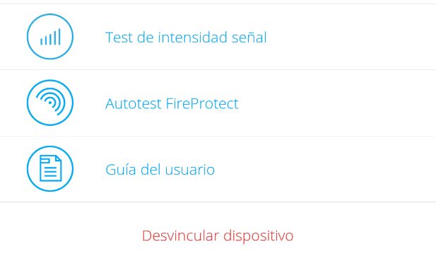 Configuración Fire protect plus continuación